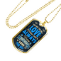 Birthday One Wife To Husband Necklace Stainless Steel or 18k Gold Dog Tag 24" Chain-Express Your Love Gifts