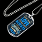 Birthday One Wife To Husband Necklace Stainless Steel or 18k Gold Dog Tag 24" Chain-Express Your Love Gifts