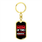 Birthday Princess Mom Keychain Stainless Steel or 18k Gold Dog Tag Keyring-Express Your Love Gifts