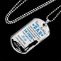 Birthday Son To Dad Necklace Stainless Steel or 18k Gold Dog Tag 24" Chain-Express Your Love Gifts