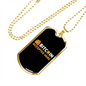 Bitcoin Accepted Here Crypto Crypto Necklace Stainless Steel or 18k Gold Dog Tag 24" Chain-Express Your Love Gifts