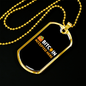 Bitcoin Accepted Here Crypto Crypto Necklace Stainless Steel or 18k Gold Dog Tag 24" Chain-Express Your Love Gifts