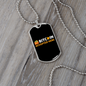Bitcoin Accepted Here Crypto Crypto Necklace Stainless Steel or 18k Gold Dog Tag 24" Chain-Express Your Love Gifts