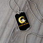 Bitcoin and Chill Crypto Necklace Stainless Steel or 18k Gold Dog Tag 24" Chain-Express Your Love Gifts