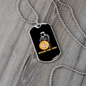 Bitcoin & Chill Crypto Necklace Stainless Steel or 18k Gold Dog Tag 24" Chain-Express Your Love Gifts