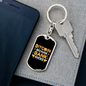 Bitcoin Because Bank Sucks Crypto Keychain Stainless Steel or 18k Gold Dog Tag Keyring-Express Your Love Gifts