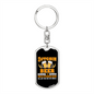 Bitcoin Beer Crypto Keychain Stainless Steel or 18k Gold Dog Tag Keyring-Express Your Love Gifts