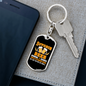 Bitcoin Beer Crypto Keychain Stainless Steel or 18k Gold Dog Tag Keyring-Express Your Love Gifts