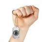 Bitcoin Blockchain Necklace Stainless Steel or 18k Gold Dog Tag 24"-Express Your Love Gifts