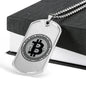 Bitcoin Blockchain Necklace Stainless Steel or 18k Gold Dog Tag 24"-Express Your Love Gifts