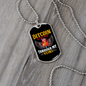 Bitcoin Blood Runs Through My Veins Crypto Necklace Stainless Steel or 18k Gold Dog Tag 24" Chain-Express Your Love Gifts