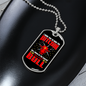 Bitcoin Bull Crypto Necklace Stainless Steel or 18k Gold Dog Tag 24" Chain-Express Your Love Gifts