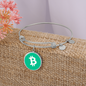 Bitcoin Cash BCH Bracelet Stainless Steel or 18k Gold Circle Bangle-Express Your Love Gifts