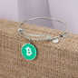 Bitcoin Cash BCH Bracelet Stainless Steel or 18k Gold Circle Bangle-Express Your Love Gifts