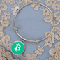 Bitcoin Cash BCH Bracelet Stainless Steel or 18k Gold Circle Bangle-Express Your Love Gifts