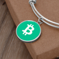 Bitcoin Cash BCH Bracelet Stainless Steel or 18k Gold Circle Bangle-Express Your Love Gifts