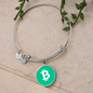Bitcoin Cash BCH Bracelet Stainless Steel or 18k Gold Circle Bangle-Express Your Love Gifts