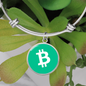 Bitcoin Cash BCH Bracelet Stainless Steel or 18k Gold Circle Bangle-Express Your Love Gifts