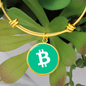 Bitcoin Cash BCH Bracelet Stainless Steel or 18k Gold Circle Bangle-Express Your Love Gifts