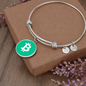 Bitcoin Cash BCH Bracelet Stainless Steel or 18k Gold Circle Bangle-Express Your Love Gifts