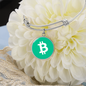 Bitcoin Cash BCH Bracelet Stainless Steel or 18k Gold Circle Bangle-Express Your Love Gifts