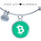 Bitcoin Cash BCH Bracelet Stainless Steel or 18k Gold Circle Bangle-Express Your Love Gifts