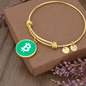 Bitcoin Cash BCH Bracelet Stainless Steel or 18k Gold Circle Bangle-Express Your Love Gifts