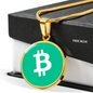 Bitcoin Cash BCH Circle Necklace Stainless Steel or 18k Gold 18-22"-Express Your Love Gifts