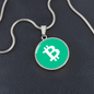 Bitcoin Cash BCH Circle Necklace Stainless Steel or 18k Gold 18-22"-Express Your Love Gifts