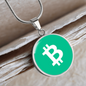 Bitcoin Cash BCH Circle Necklace Stainless Steel or 18k Gold 18-22"-Express Your Love Gifts