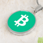 Bitcoin Cash BCH Circle Necklace Stainless Steel or 18k Gold 18-22"-Express Your Love Gifts