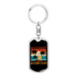 Bitcoin Cash Crypto Keychain Stainless Steel or 18k Gold Dog Tag Keyring-Express Your Love Gifts