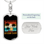 Bitcoin Cash Crypto Keychain Stainless Steel or 18k Gold Dog Tag Keyring-Express Your Love Gifts