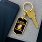 Bitcoin Conversation Baby Crypto Keychain Stainless Steel or 18k Gold Dog Tag Keyring-Express Your Love Gifts
