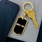 Bitcoin Crypto Keychain Stainless Steel or 18k Gold Dog Tag Keyring-Express Your Love Gifts