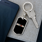 Bitcoin Crypto Keychain Stainless Steel or 18k Gold Dog Tag Keyring-Express Your Love Gifts
