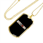 Bitcoin Crypto Necklace Stainless Steel or 18k Gold Dog Tag 24" Chain-Express Your Love Gifts