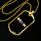 Bitcoin Crypto Necklace Stainless Steel or 18k Gold Dog Tag 24" Chain-Express Your Love Gifts