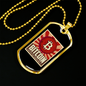 Bitcoin Cryptocurrency Crypto Necklace Stainless Steel or 18k Gold Dog Tag 24" Chain-Express Your Love Gifts