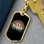 Bitcoin Currency Hundredaire Crypto Keychain Stainless Steel or 18k Gold Dog Tag Keyring-Express Your Love Gifts