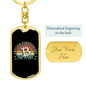Bitcoin Currency Hundredaire Crypto Keychain Stainless Steel or 18k Gold Dog Tag Keyring-Express Your Love Gifts