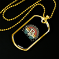 Bitcoin Currency Hundredaire Crypto Necklace Stainless Steel or 18k Gold Dog Tag 24" Chain-Express Your Love Gifts