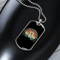 Bitcoin Currency Hundredaire Crypto Necklace Stainless Steel or 18k Gold Dog Tag 24" Chain-Express Your Love Gifts
