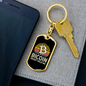 Bitcoin Daddy Hold Me Crypto Keychain Stainless Steel or 18k Gold Dog Tag Keyring-Express Your Love Gifts