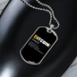 Bitcoin Defined Crypto Necklace Stainless Steel or 18k Gold Dog Tag 24" Chain-Express Your Love Gifts