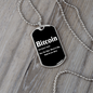 Bitcoin Definition Crypto Necklace Stainless Steel or 18k Gold Dog Tag 24" Chain-Express Your Love Gifts