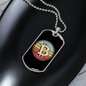 Bitcoin Dollar Crypto Necklace Stainless Steel or 18k Gold Dog Tag 24" Chain-Express Your Love Gifts