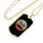 Bitcoin Dollar Glasses Crypto Necklace Stainless Steel or 18k Gold Dog Tag 24" Chain-Express Your Love Gifts