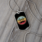 Bitcoin Dollar Glasses Crypto Necklace Stainless Steel or 18k Gold Dog Tag 24" Chain-Express Your Love Gifts