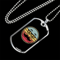 Bitcoin Dollar Glasses Crypto Necklace Stainless Steel or 18k Gold Dog Tag 24" Chain-Express Your Love Gifts